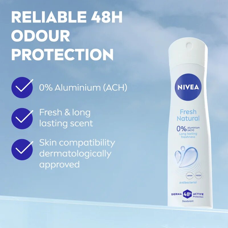 Nivea Fresh Natural дезодорант в спрей за жени 150 мл.