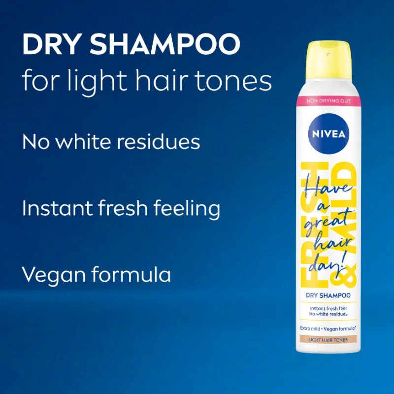 Nivea Fresh Revive сух шампоан за увеличаване на обема Light Tones 200 мл.