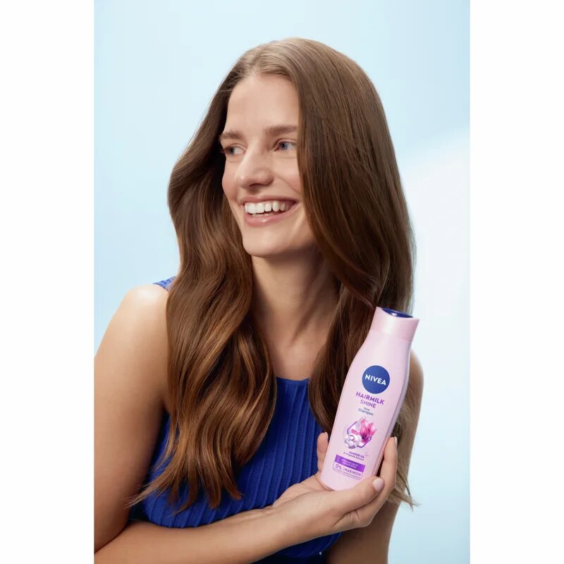 Nivea Hairmilk Shine грижовен шампоан 400 мл.