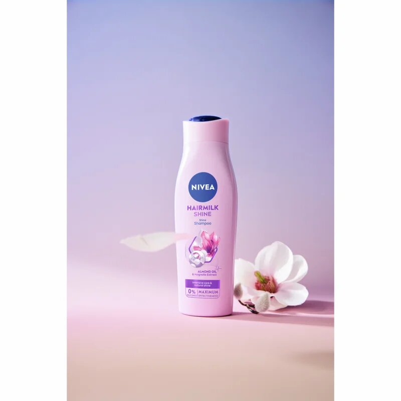 Nivea Hairmilk Shine грижовен шампоан 400 мл.