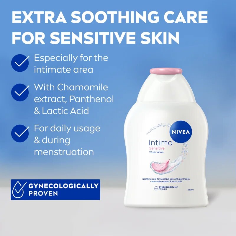 Nivea Intimo Sensitive емулсия за интимна хигиена 250 мл.