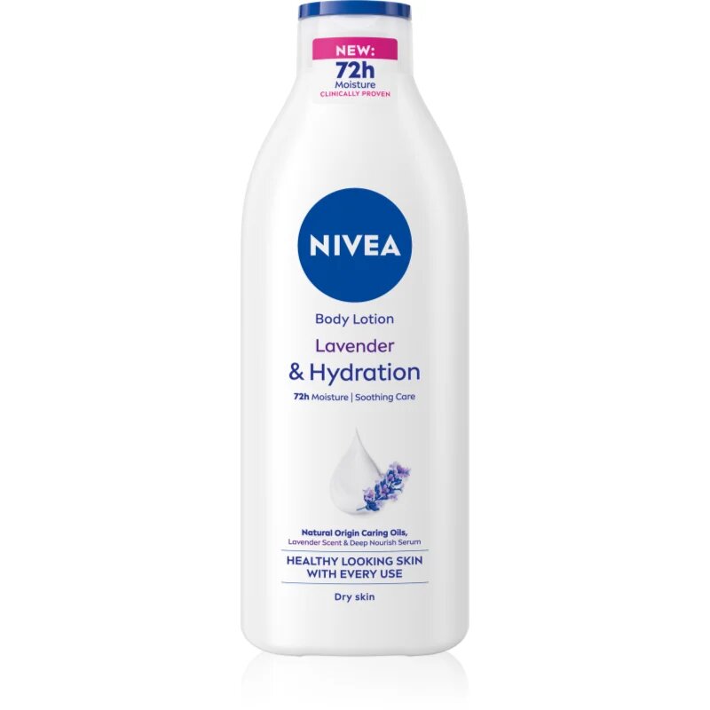 Nivea Lavender тоалетно мляко за тяло с лавандула 400 мл.