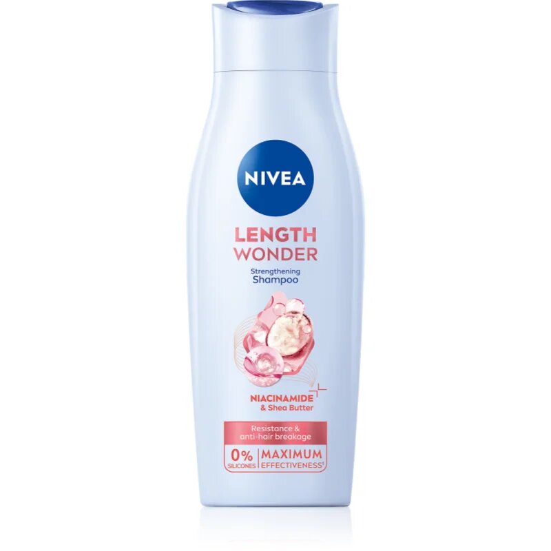 Nivea Length Wonder подсилващ шампоан за цъфтяща коса 400 мл.