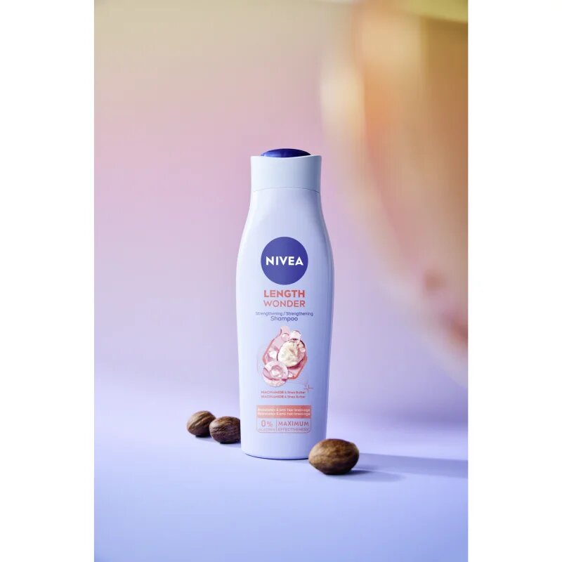 Nivea Length Wonder подсилващ шампоан за цъфтяща коса 400 мл.