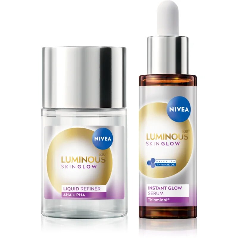 Nivea Luminous 630 Skin Glow изгодна опаковка за освежаване и изглаждане на кожата