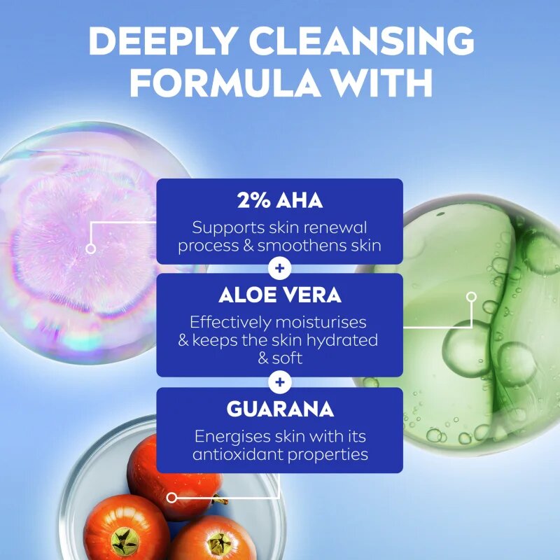 Nivea Luminous Skin Glow почистващ гел за лице за озаряване на лицето 150 мл.