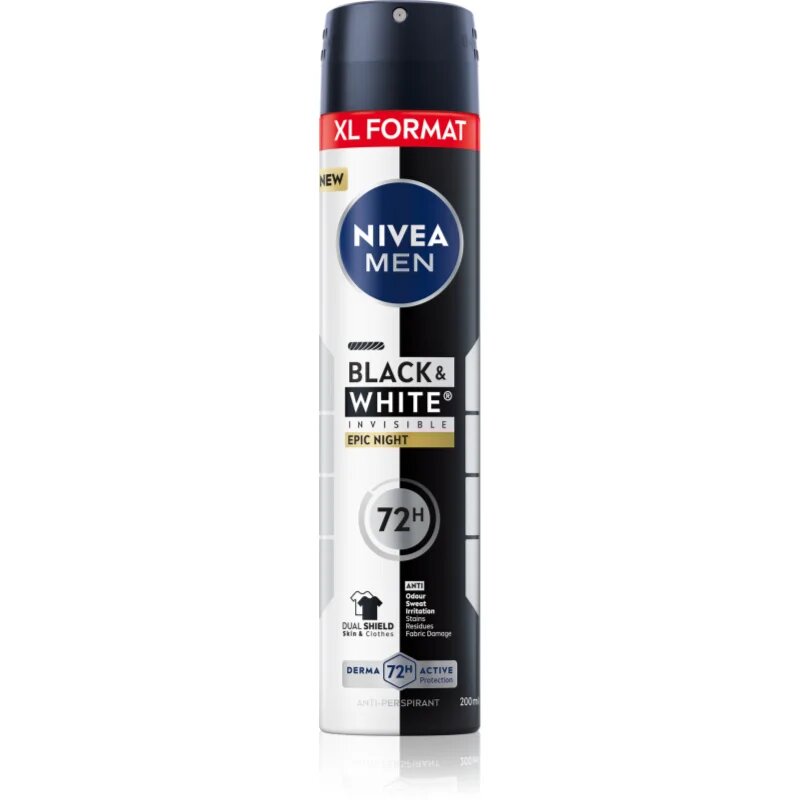 Nivea MEN Black & White Epic Night антиперспирант-спрей за мъже 200 мл.