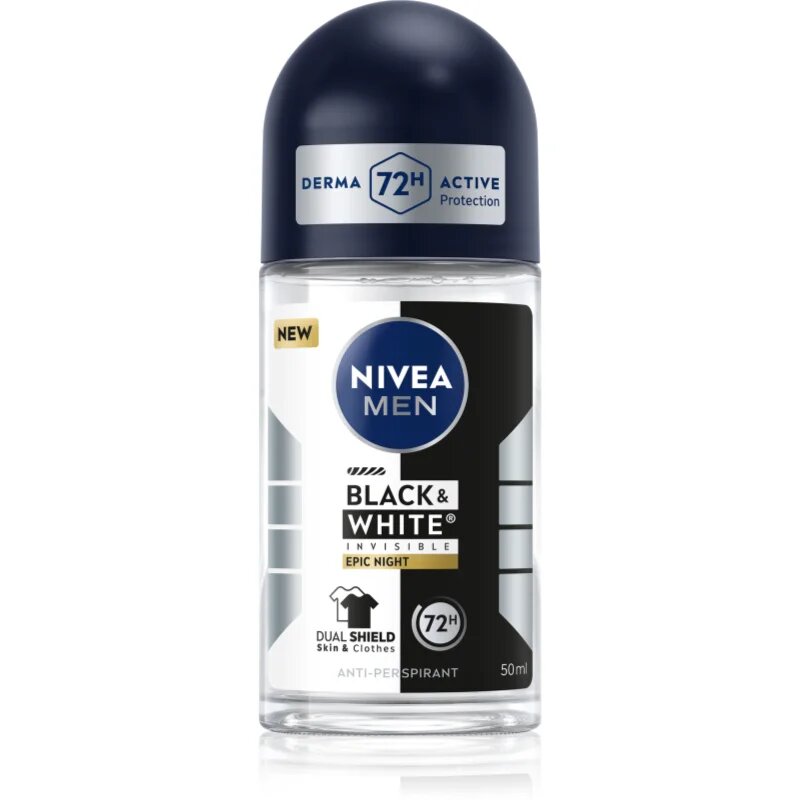 Nivea MEN Black & White Epic Night рол- он против изпотяване 72 ч. 50 мл.