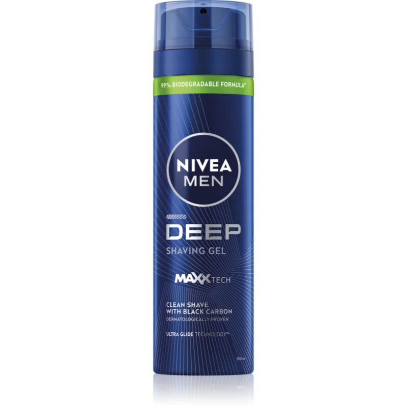 Nivea MEN Deep гел за бръснене за мъже 200 мл.