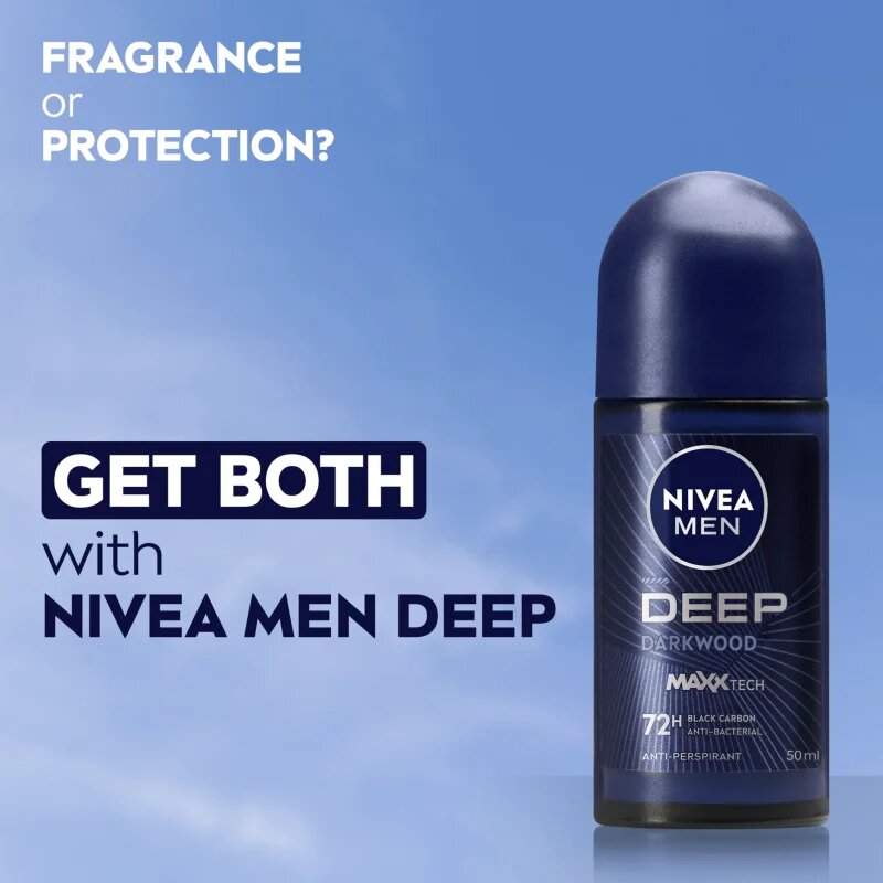 Nivea MEN Deep рол-он и антиперспирант за мъже 50 мл.