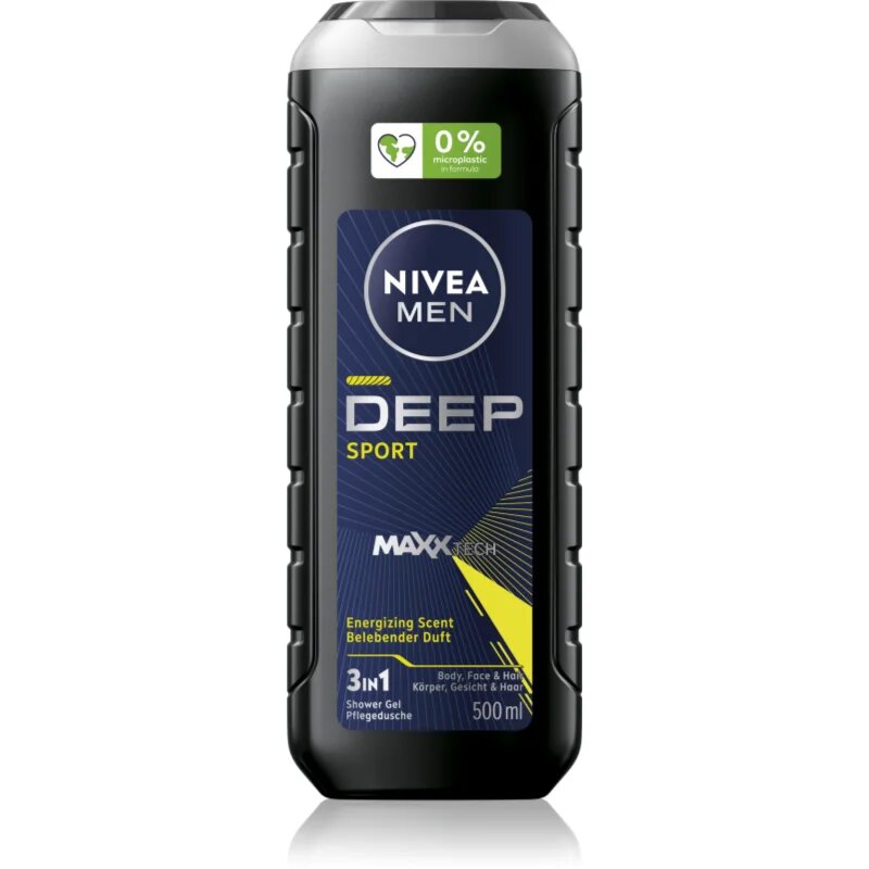 Nivea MEN Deep Sport енергизиращ душ-гел за мъже 500 мл.