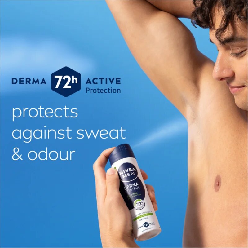Nivea MEN Derma Control Sensitive антиперспирант-спрей за чувствителна кожа 150 мл.