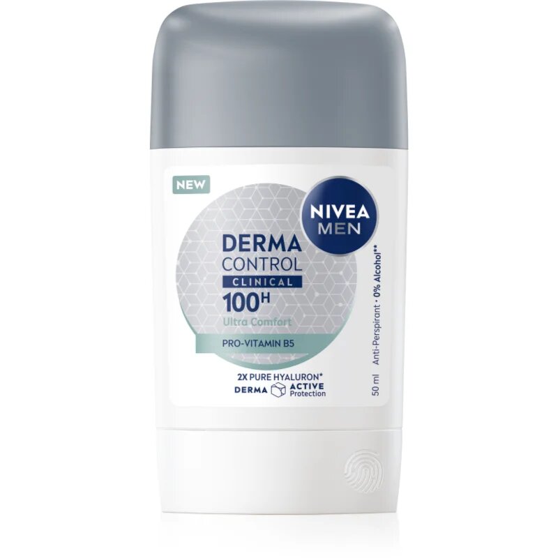 Nivea MEN Derma Dry Control твърд антиперспирант 50 мл.