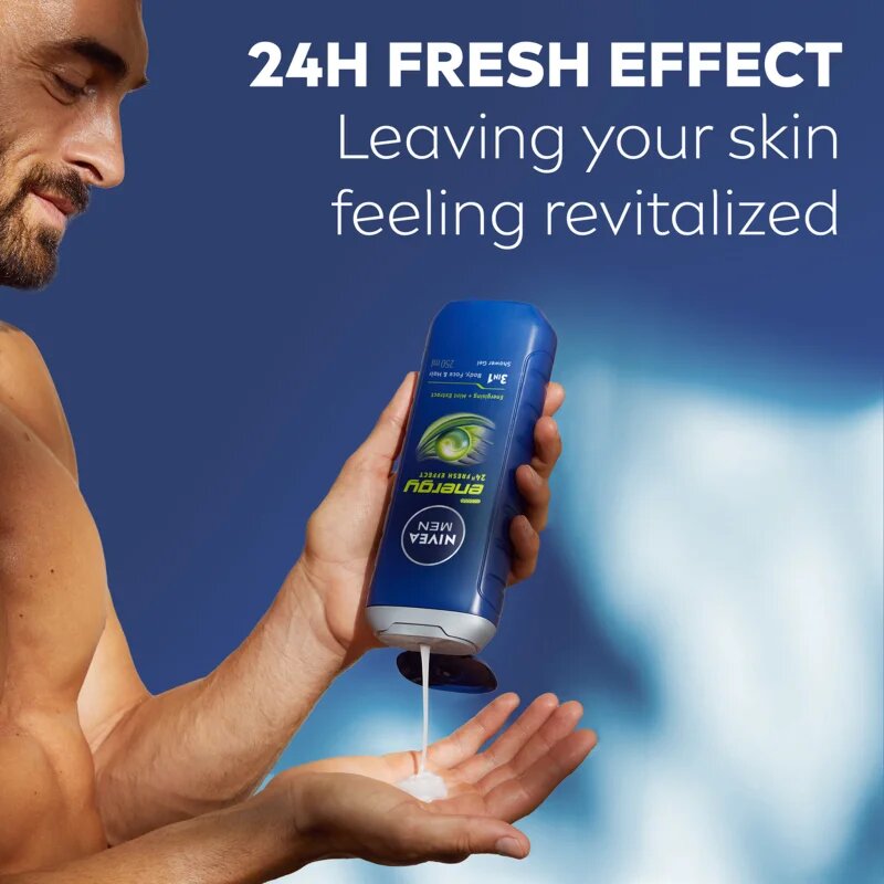 Nivea MEN Energy душ-гел за мъже пълнител 500 мл.