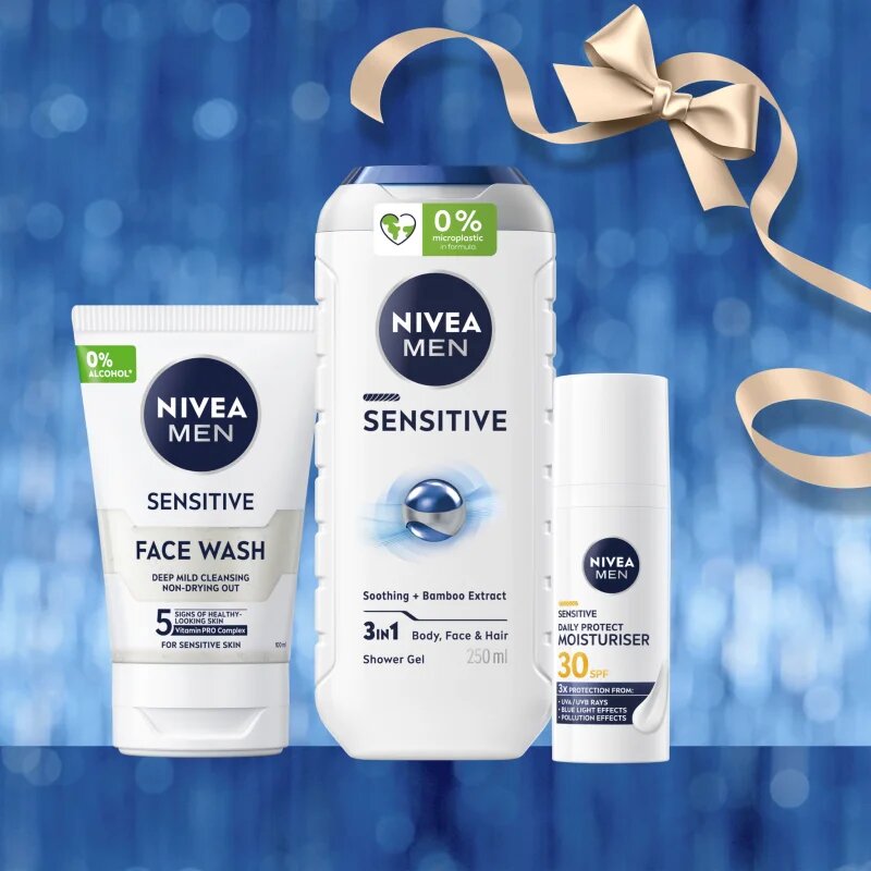 Nivea MEN Feel Nurtured подаръчен комплект за тяло и лице