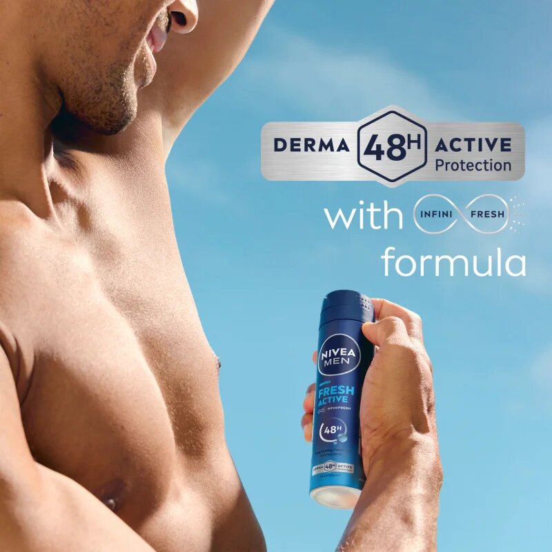Nivea MEN Fresh Active дезодорант в спрей 150 мл.