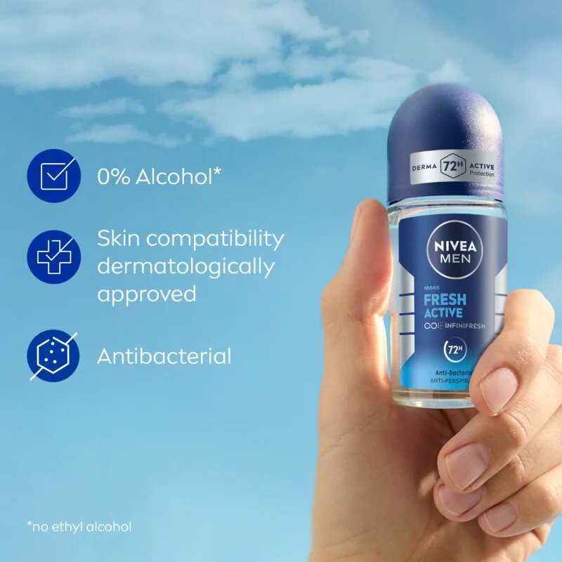 Nivea MEN Fresh Active рол-он и антиперспирант за мъже 50 мл.