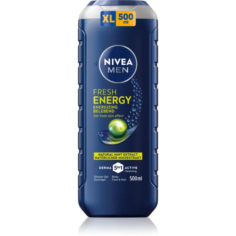 Nivea MEN Fresh Energy душ гел за мъже 500 мл.