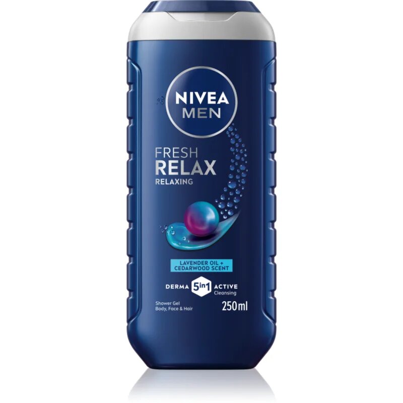 Nivea MEN Fresh Relax релаксиращ душ гел за мъже 250 мл.
