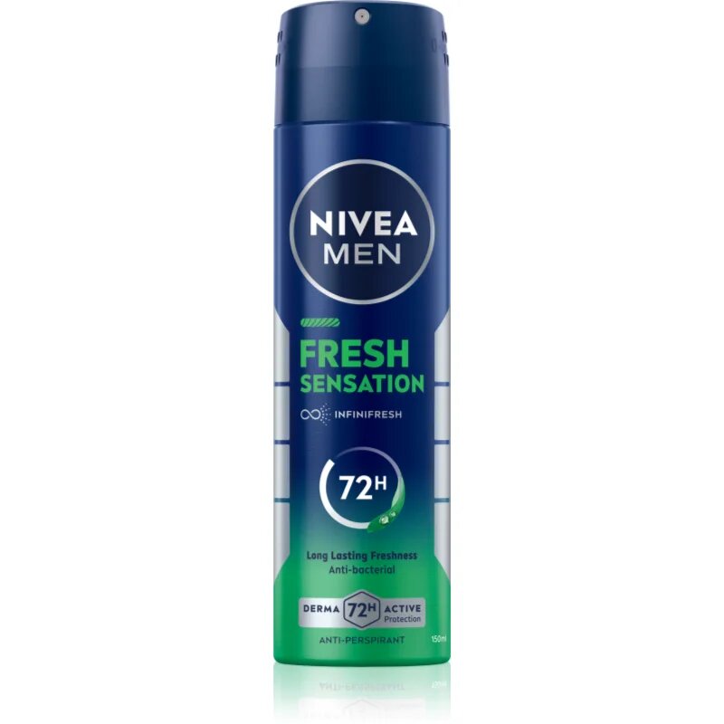 Nivea MEN Fresh Sensation антиперспирант-спрей 72 ч. за мъже 150 мл.