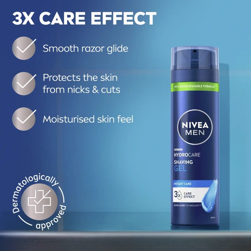 Nivea MEN Hydrocare гел за бръснене 200 мл.