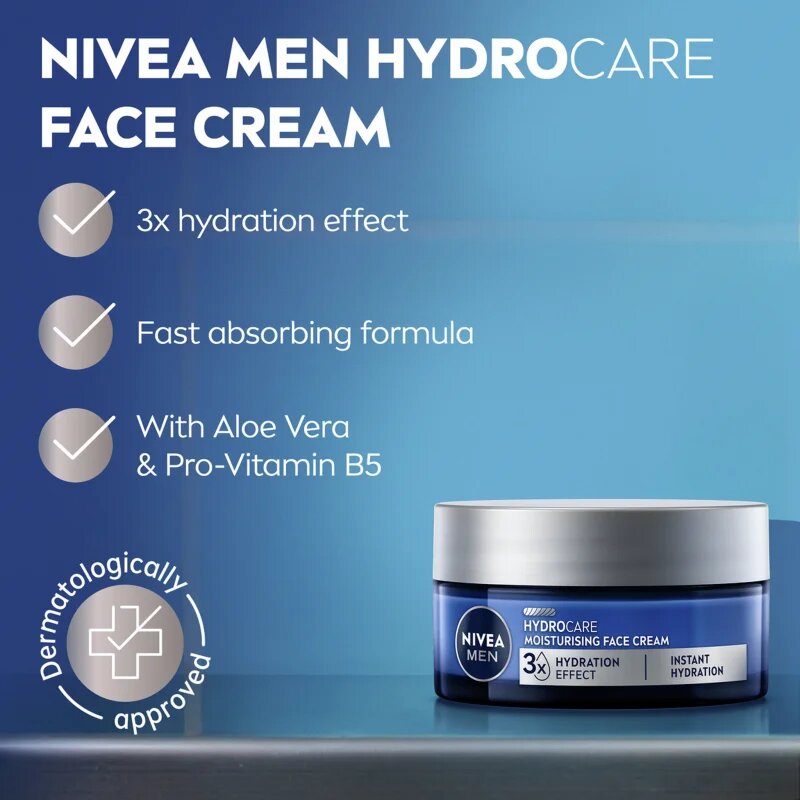 Nivea MEN Hydrocare интензивен хидратиращ гел за мъже 50 мл.
