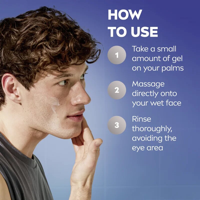 Nivea MEN Hydrocare овлажняващ почистващ гел 100 мл.
