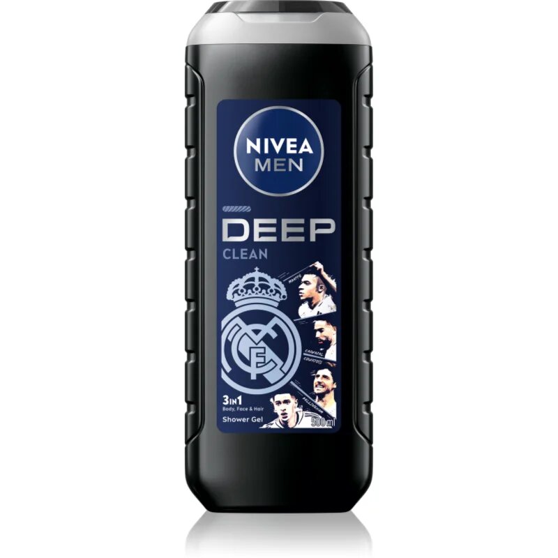 Nivea MEN Real Madrid хидратиращ душ гел 3 в 1 500 мл.