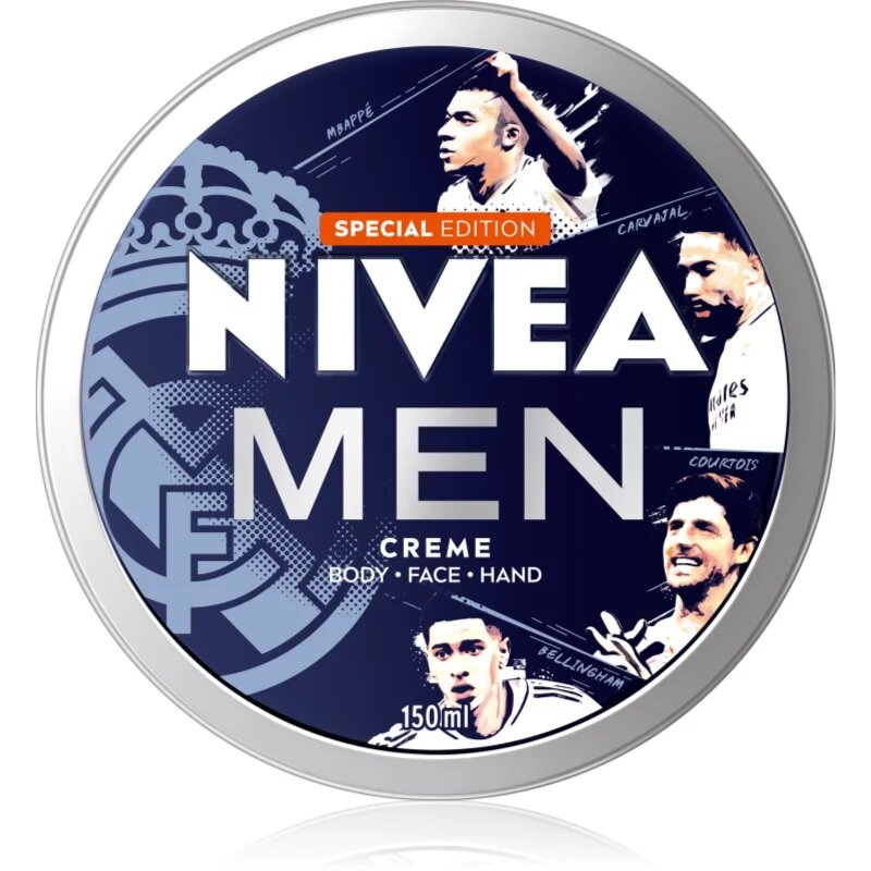 Nivea MEN Real Madrid мултифункционален крем за мъже лимитирана версия 150 мл.