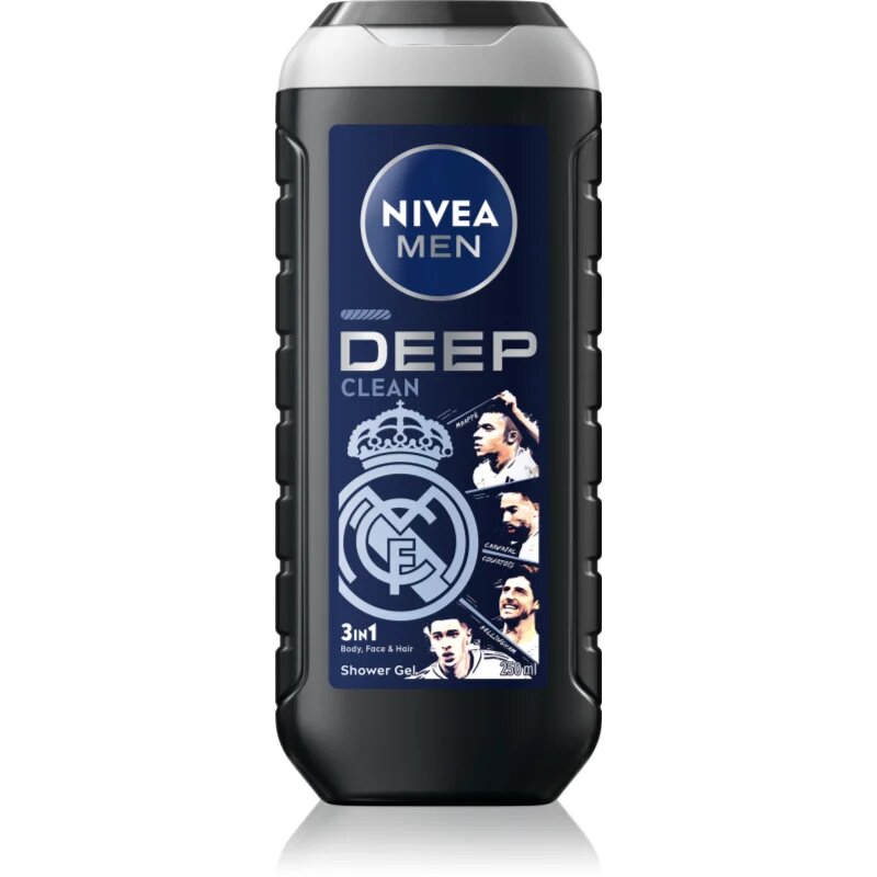Nivea MEN Real Madrid освежаващ душ гел 3 в 1 250 мл.