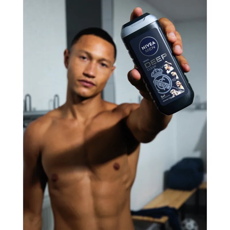 Nivea MEN Real Madrid освежаващ душ гел 3 в 1 250 мл.