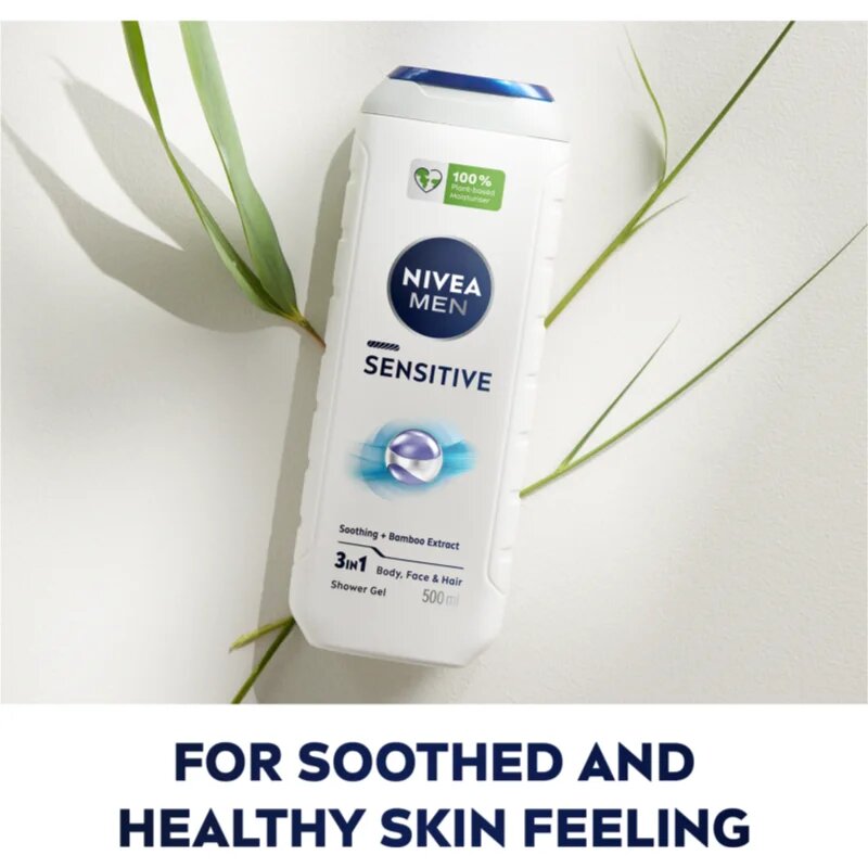 Nivea MEN Sensitive душ гел за тяло и коса изгодна опаковка