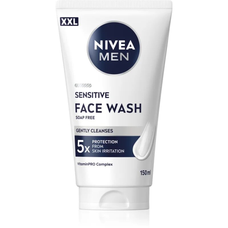 Nivea MEN Sensitive почистващ гел за чувствителна кожа на лицето 150 мл.