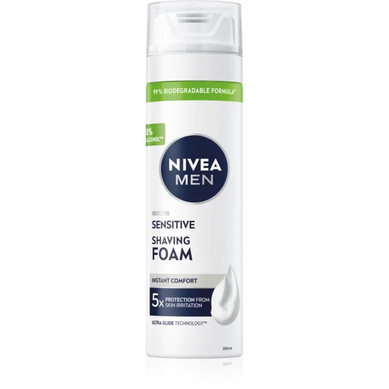 Nivea MEN Sensitive пяна за бръснене за мъже 200 мл.
