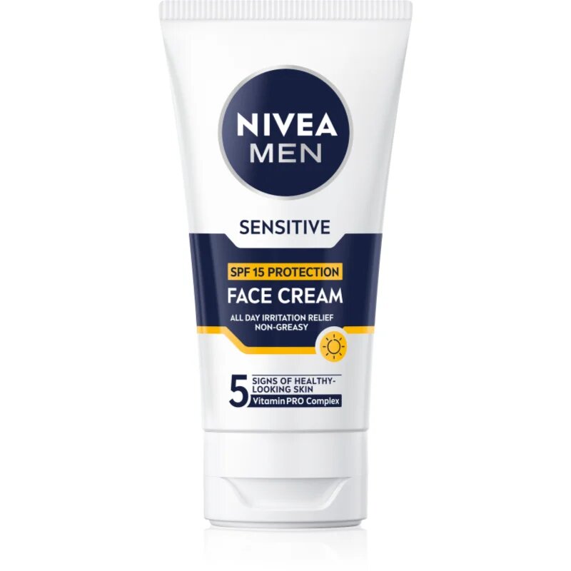 Nivea MEN Sensitive защитен крем за мъже SPF 15 75 мл.