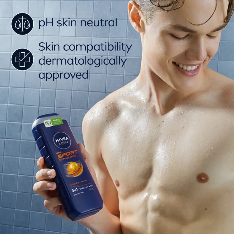 Nivea MEN Sport душ-гел за мъже изгодна опаковка