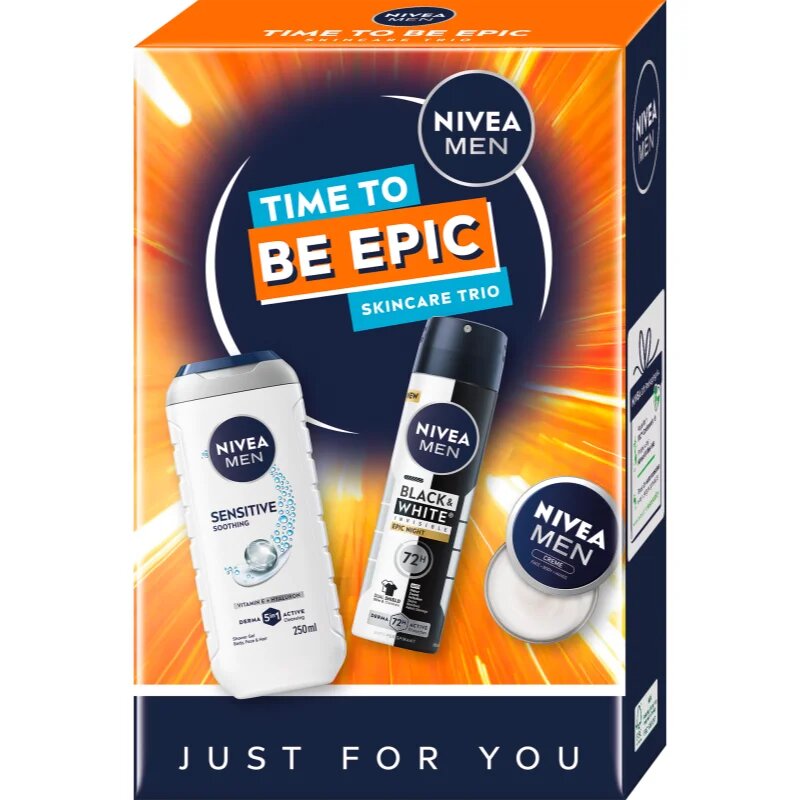Nivea MEN Time to Be Epic подаръчен комплект за тяло