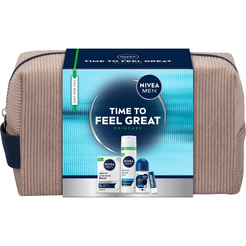 Nivea MEN Time to Feel Great подаръчен комплект за чувствителна кожа на лицето