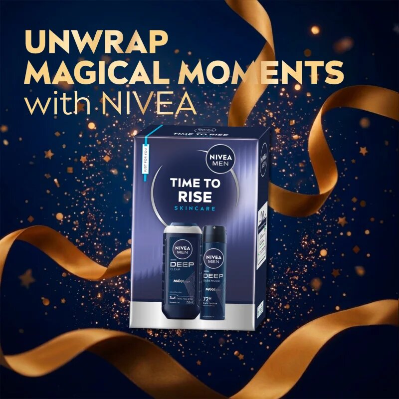 Nivea MEN Time to Rise подаръчен комплект за тяло
