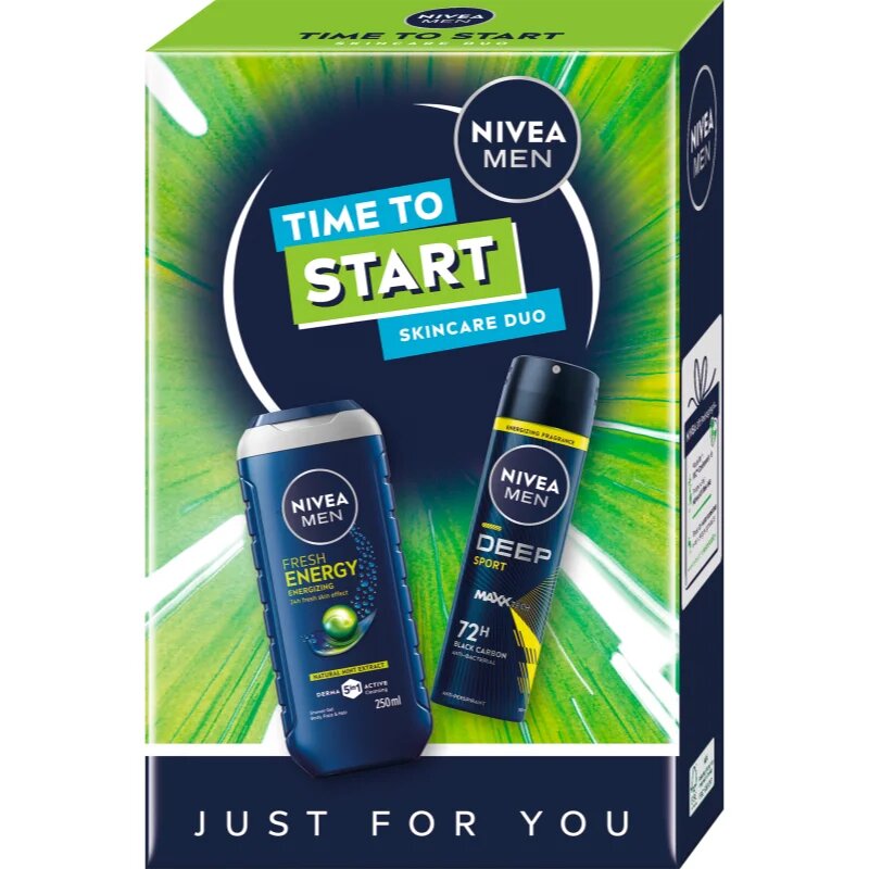 Nivea MEN Time to Start подаръчен комплект за тяло