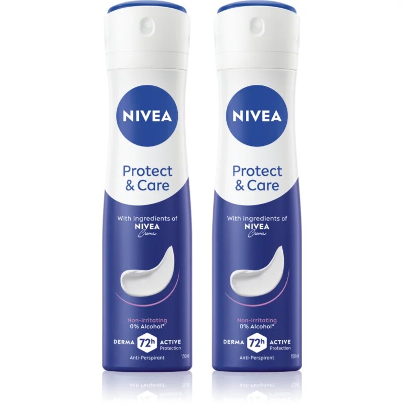 Nivea Protect & Care антиперспирант-спрей изгодна опаковка