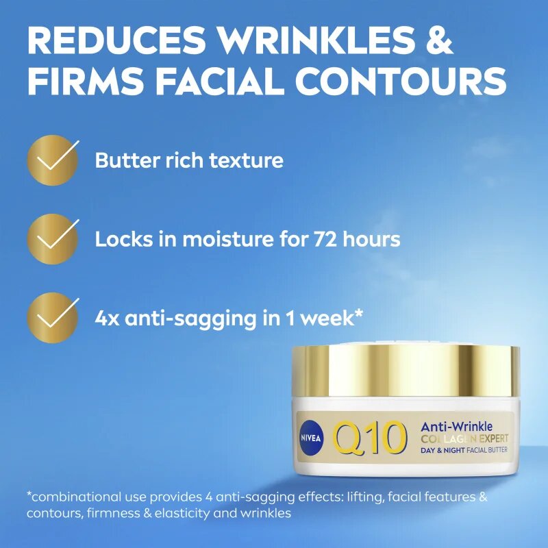 Nivea Q10 Anti-Wrinkle Collagen Expert дълбоко подхранващо масло против бръчки 50 мл.