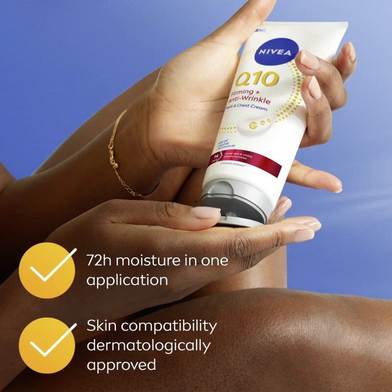 Nivea Q10 Firming + Anti-Wrinkle стягащ крем за шия и деколте 200 мл.