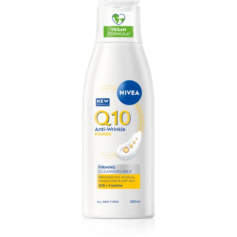 Nivea Q10 Power почистващо мляко за тяло против бръчки 200 мл.