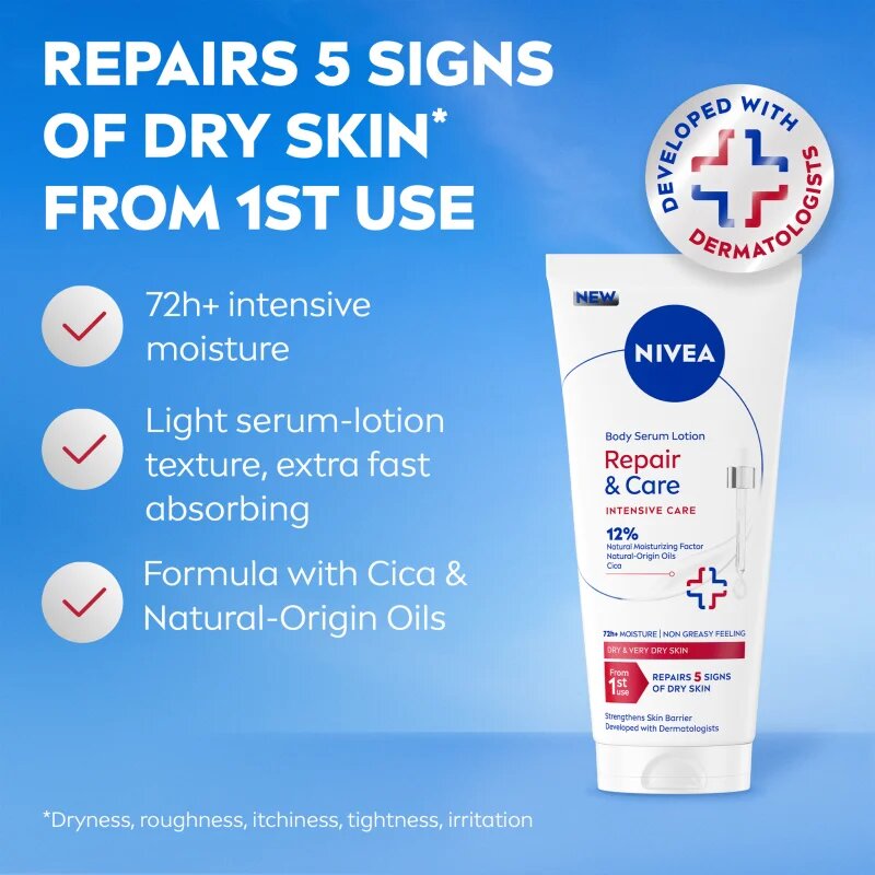 Nivea Repair & Care серум за тяло за интензивна хидратация 200 мл.