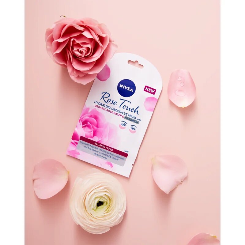 Nivea Rose Touch маска за очи 1 бр.