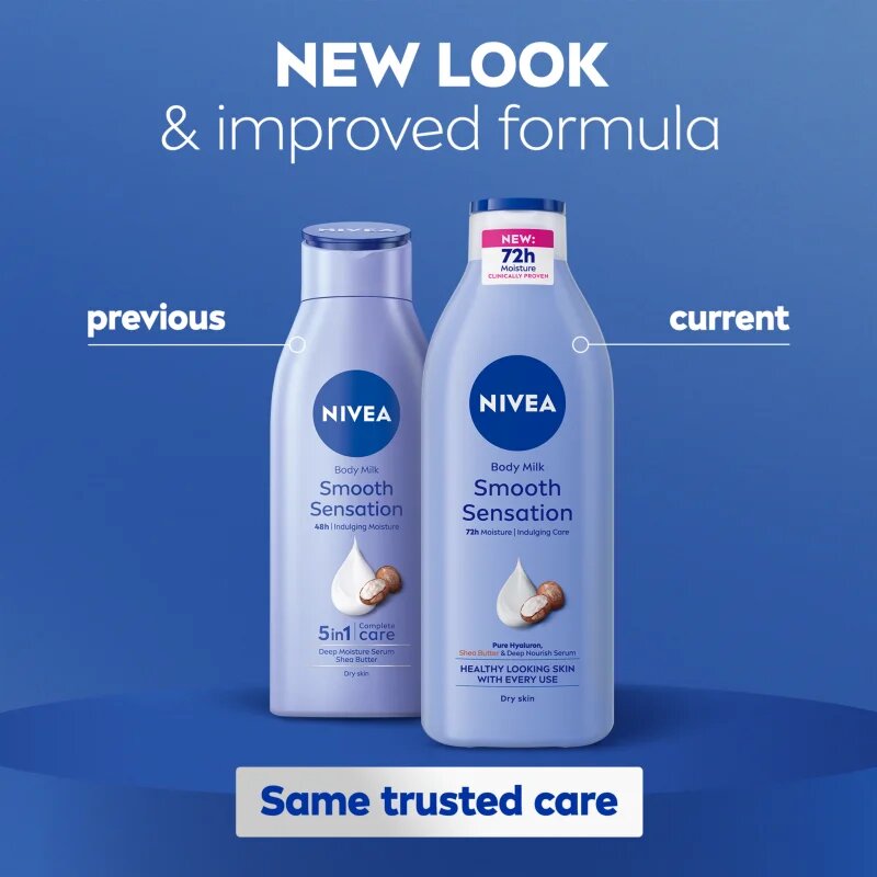 Nivea Smooth Sensation тоалетно мляко за тяло 250 мл.