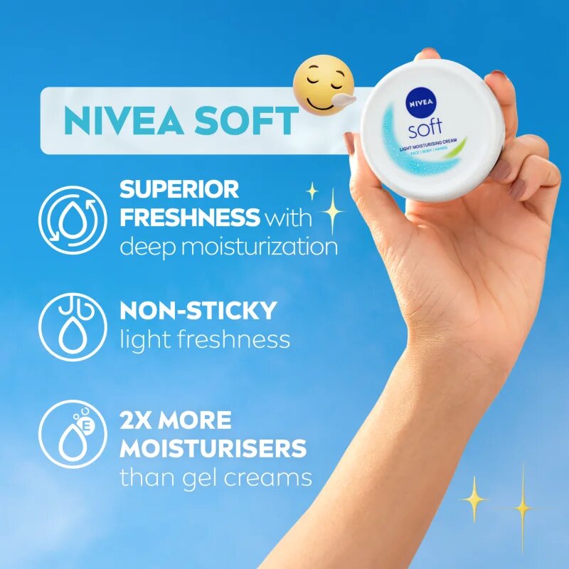 Nivea Soft хидратиращ крем 500 мл.