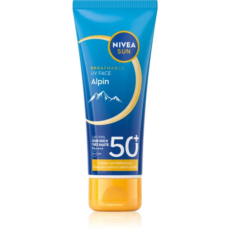 Nivea SUN Alpin крем за лице за слънчеви бани против студ и вятър SPF 50+ 40 мл.