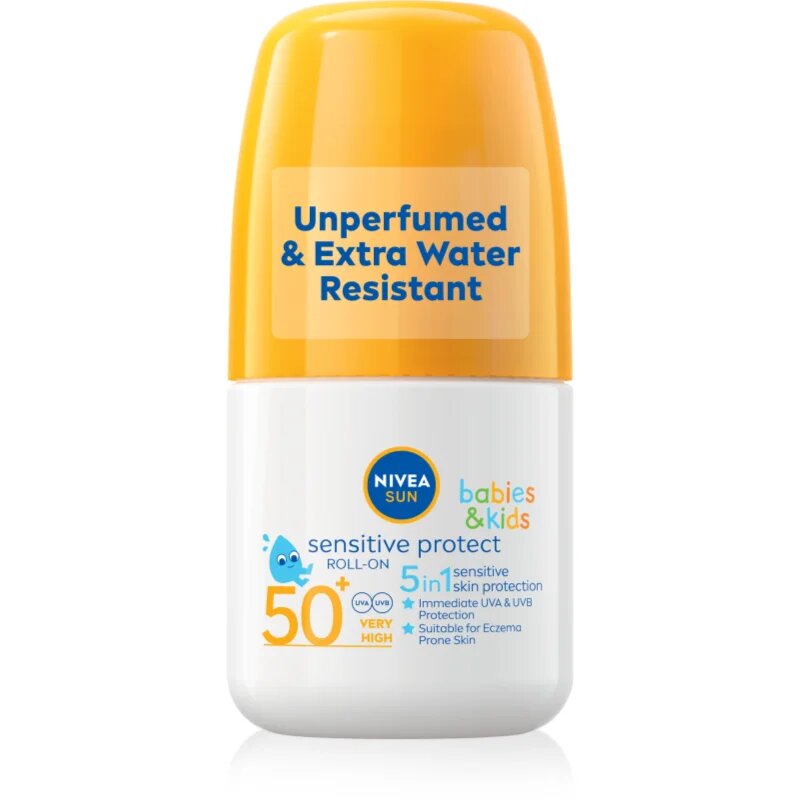 Nivea SUN Babies & Kids детско мляко за тен рол он SPF 50+ 50 мл.